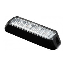 FEU FLASH 4 LED PLAT BLANC 12/24V - Ref: 722154