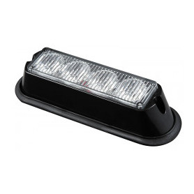 FEU FLASH 4 LED PLAT ORANGE 12/24V