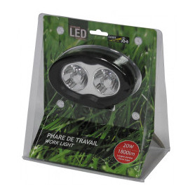 PHARE DE TRAVAIL OVAL 2 LED 1800LM LARGE