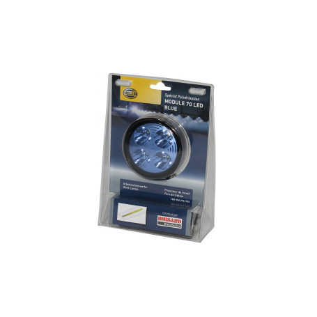 PHARE DE TRAVAIL ROND 4 LED MODULE 70 BLEU 800LM