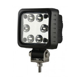 PHARE DE TRAVAIL CARRE 6 LED ROUGE 3000LM 30W LONGUE