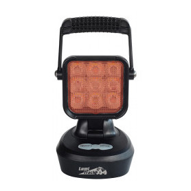 PHARE DE TRAVAIL - AVERTISSEUR 9 LED RECHARGEABLE ROUGE- SPECIAL AVICULTURE