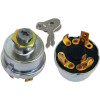 Contacteur d'allumage à clé, 12/24V, 4 positions, 16A, cosses plates - Landini, Massey Ferguson - Ref: SW10009KR