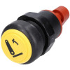 Interrupteur poussoir, relevage, rond, jaune - Massey Ferguson - Ref: 11801002PN