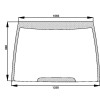 Pare-brise fixe - Case IH - Ref: 248715A1