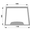 Pare-brise fixe - Case IH - Ref: D6711