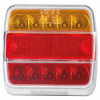 FEU ARRIERE LED ROUGE/JAUNE 12V FAISCEAU 15CM - Ref: 724544