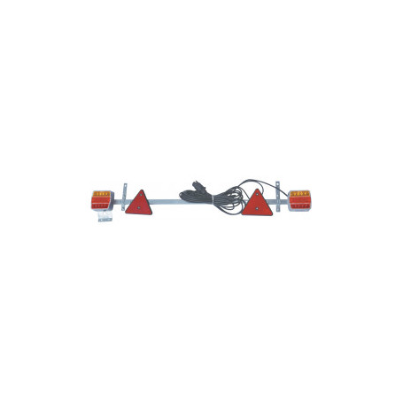 RAMPE DE SIGNALISATION METAL LED TELESCOPIQUE 1