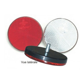 CATADIOPTRE ROND ROUGE FIXATION PAR VIS