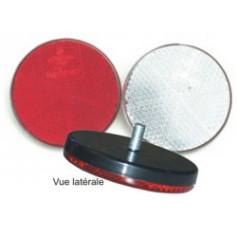 CATADIOPTRE ROND ROUGE FIXATION PAR VIS