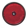 CATADIOPTRE ROND ADHESIF ROUGE + TROU DE FIXATION - Ref: 726010