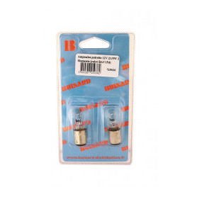 2 AMPOULES POIRETTES 12V 21/5W