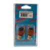 2 AMPOULES POIRETTES PY 12V 21W ORANGE