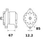 Alternateur 14V 65A