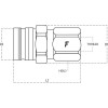 Valve de freinage mâle M18x150