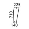 Front glass, rh - Landini, McCormick - Ref: 3659555M1