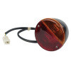 Feu arrière rond, rouge/ambre, à boulonner, prise AMP Ø 115mm, Cobo - Landini - Ref: 02971000