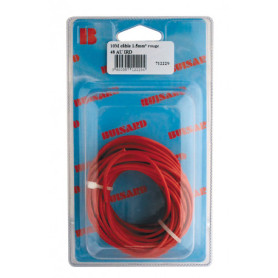 BLISTER CABLE MONOCONDUCTEUR 10M ROUGE 1.5mm2 - Ref: 712229