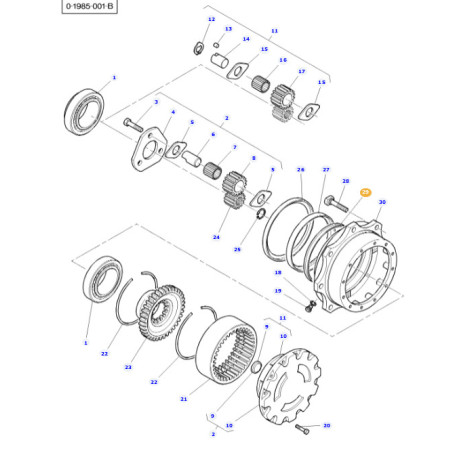 BAGUE ETANCHEITE  - pour MASSEY - Réf 3428067M1