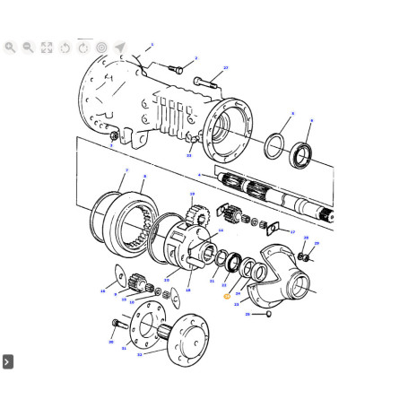 BAGUE  - pour MASSEY - Réf 3699800M1