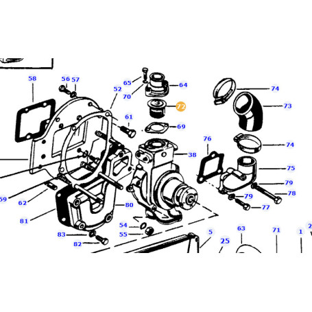 THERMOSTAT  - pour MASSEY - Réf 1446222M91