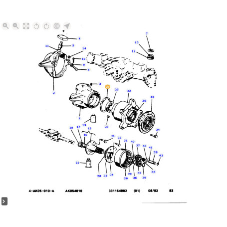 JOINT ÉTANCHÉITÉ  - pour MASSEY - Réf 3019964X1
