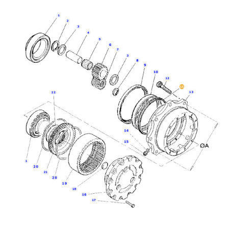 BAGUE ETANCHEITE  - pour MASSEY - Réf 3429169M1