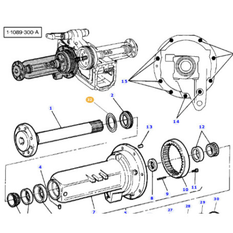 JOINT ETANCHEITE  - pour MASSEY - Réf 3619137M1