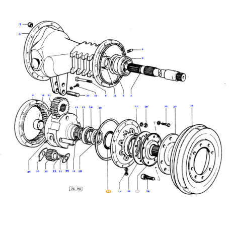 JOINT ETANCHEITE  - pour MASSEY - Réf 884851M1