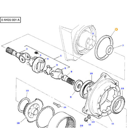 BAGUE ETANCHEITE  - pour MASSEY - Réf 3429791M1