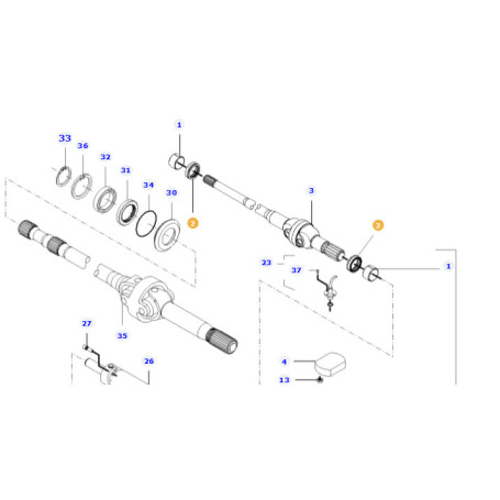 JOINT ETANCHEITE  - pour MASSEY - Réf 4237837M1