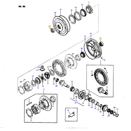 JOINT ETANCHEITE  - pour MASSEY - Réf 832954M3