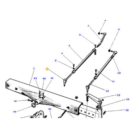 ROTULE  - pour MASSEY - Réf 1808893M1