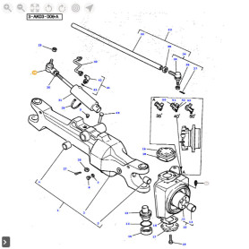 ROTULE SPHERIQUE  - pour MASSEY - Réf 3427168M2
