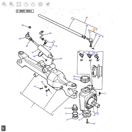 ROTULE  - pour MASSEY - Réf 3427685M3