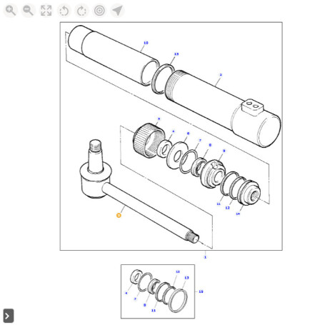 BIELLE DE PISTON  - pour MASSEY - Réf 3443036M91