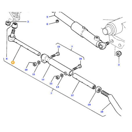 ROTULE  - pour MASSEY - Réf 1678023M1