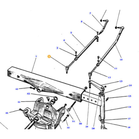 ROTULE  - pour MASSEY - Réf 1808432M1