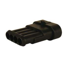 CONNECTEUR ETANCHE SUPERSEAL FEMELLE SERIE 1.5MM 4V - Ref: 712416