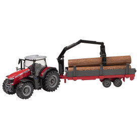 Jouet: MF 8740 S avec chargeur de bois et tro - Ref: X993222103000