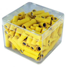 100 COSSES CYLINDRIQUES FEMELLES JAUNE D5 - Ref: 712335