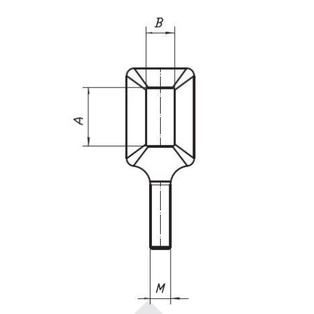 CHAPPE DE FERMETURE 60X30 FILLETAGE 24MA POUR DENT DE CULTIVATEUR  - Ref : PT6024