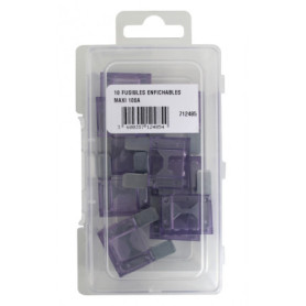 BOITE 10 FUSIBLES ENFICHABLES MAXI 100A VIOLET - Ref: 712485