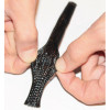 BOITE 10M GAINE TRESSEE PET NOIR DIA.15MM - Ref: 743006