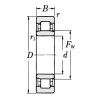 Roulement à rouleaux cylindriques 40x68x15mm SKF - Ref: NU1008ML