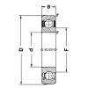 Roulement à billes à gorge profonde 50x110x27mm SKF - Ref: 17263102RSSKF