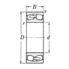 Roulement à rouleaux sphériques 50x110x40mm SKF - Ref: 750022310C3