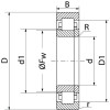 Roulement à rouleaux cylindriques 45x100x25mm SKF - Ref: NUP309ECJC3