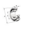Roulement à billes à alignement automatique 40x80x23mm INA/FAG - Ref: 2208K2RSTVHC3