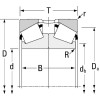 Roulement à rouleaux coniques 25.4x50.3x14.74x10.67mm Timken - Ref: L44600LA902B5